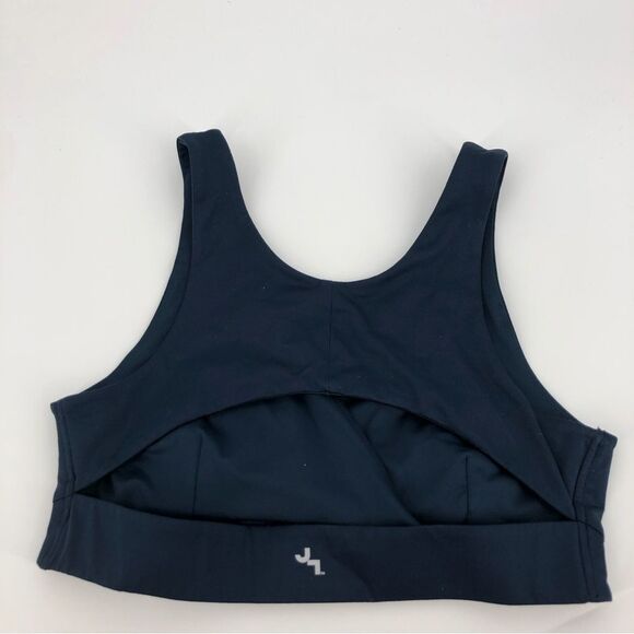JoyLab Sports Bra XL Wrap V Cutout Back Navy Blue Unpadded - Picture 3 of 10